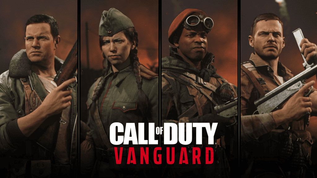 The image shows the cover of the game Call of Duty: Vanguard