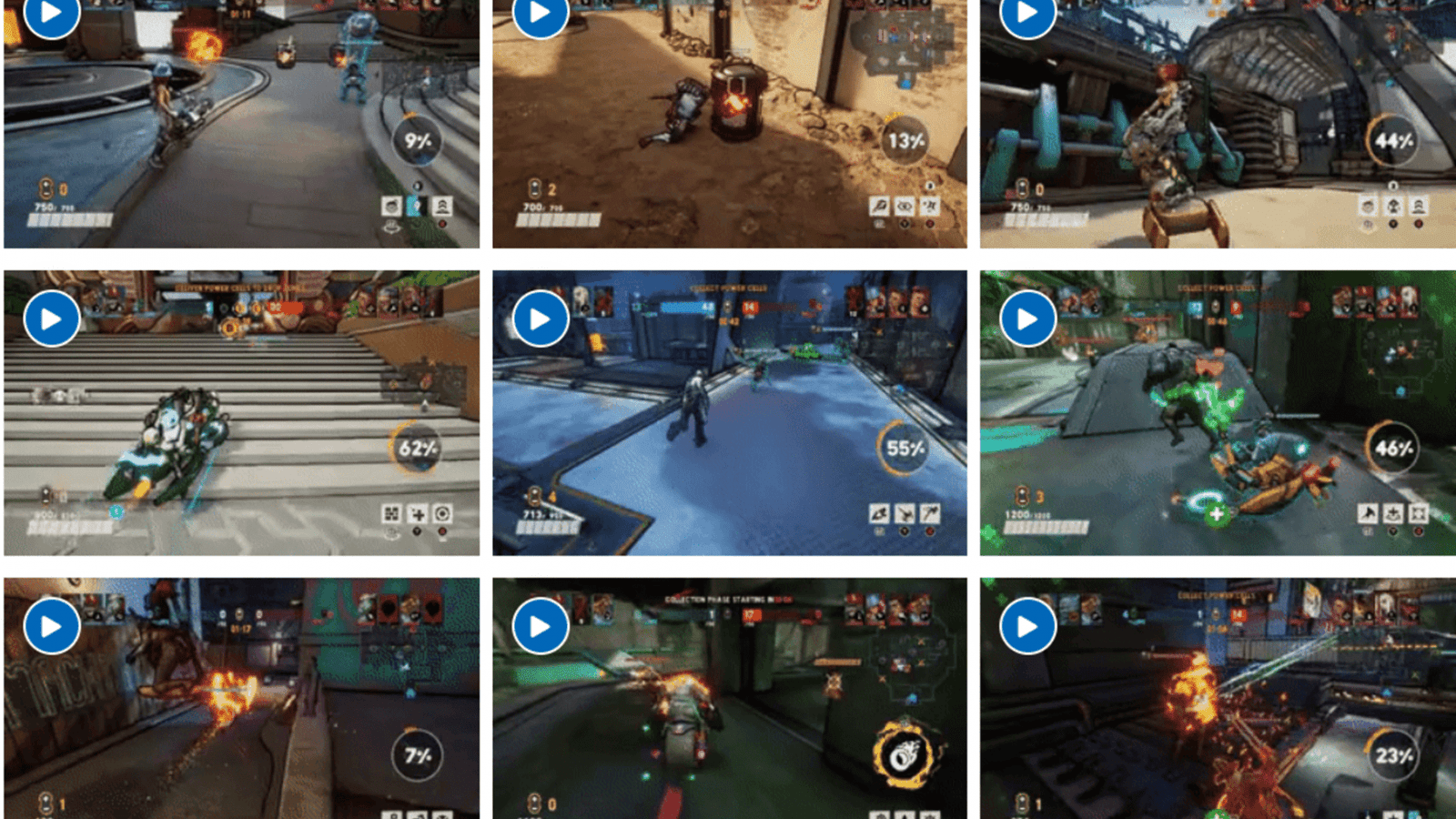 Cutouts with examples of technology use