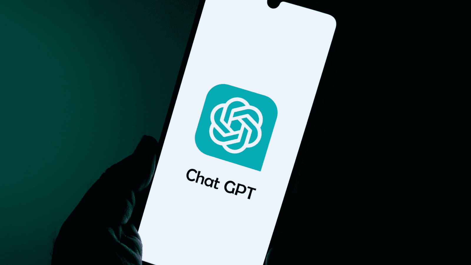 Person using ChatPPT on mobile